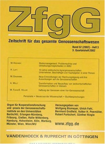 Zeitschrift für das gesamte Genossenschaftswesen