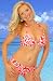 Jax Couture Maui Red Collection Classic Underwire Bra and Moderate Coverage Bottom