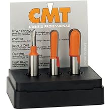 CMT 814.501.11 3-Piece Round Nose 1/2-Inch Shank Router Bit Set