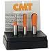 CMT 814.501.11 3-Piece Round Nose 1/2-Inch Shank Router Bit Set