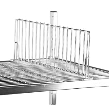SPG SDU18C Heavyweight Shelf Dividers Wire Shelf Divider, 8" Height, 18" Length