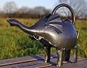 Hand Crafted Metal Baby Elephant Watering Can