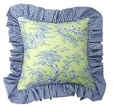 Custom Ruffled Throw Pillow - Multiple Designs