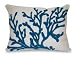 Thro by Marlo Lorenz 2654 Dory Coral Towel Stitch Pillow, 14 by 18-Inch