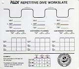 PADI Repetitive Dive Workslate
