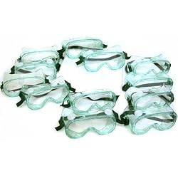 Goggles Safety Vented Clear 12 Glasses