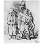 Rembrandt Harmensz. van Rijn (Blinder barrel with boys) Art Poster Print - 11x17