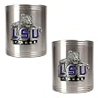 LSU Tigers NCAA 2pc Stainless Can Holder Set by Great American Products