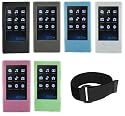 PCMICROSTORE Brand Samsung P2 YP-P2 Premium Silicone Skin Case Cover with Adjustable Sports Armband - 6 Colors Choices