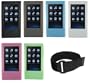 PCMICROSTORE Brand Samsung P2 YP-P2 Premium Silicone Skin Case Cover with Adjustable Sports Armband - 6 Colors Choices
