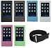 PCMICROSTORE Brand Samsung P2 YP-P2 Premium Silicone Skin Case Cover with Adjustable Sports Armband - 6 Colors Choices Image