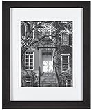 Pinnacle 11-inch-by-14-inch Gallery Solutions Frame, Matted to 8-inch-by-10-inch, Black
