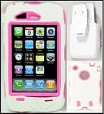 OTTERBOX DEFENDER CASE For iPhone 3G 3GS (WHITE PINK) - Non-Retail Packaging
