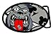 B&W Bulldog Red Tongue Tattoo Fly Fresh Belt Buckle NWT