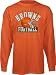 Cleveland Browns -Orange- Helmet Issued Long Sleeve T-Shirt