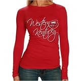 Western Kentucky Hilltoppers T Shirt : Western Kentucky Hilltoppers Ladies Red Script Long... by Football Fanatics