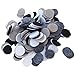 Playfully Ever After 1.5 Inch 96pc Felt Circles Color Combo Pack with Black, White, Gray, Charcoal