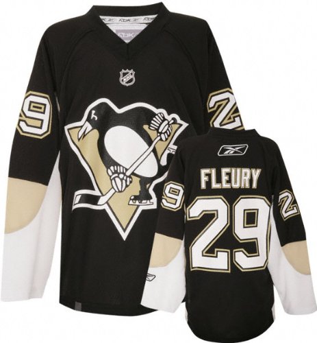 Marc-Andre Fleury Youth Jersey: Reebok #29 Pittsburgh Penguins Youth Replica Jersey