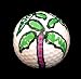 GOLF BALL - HAND PAINTED - DESIGN: PARTY PALMS