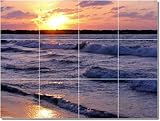 IMAGE OF Sunsets Photo Custom Tile Mural 12 | 12.75x17 using (12) 4.25x4.25 tiles