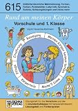 Produkt-Bild: Rund um meinen K&ouml;rper: &Uuml;bungsheft f&uuml;r die Vorschule und die 1. Grundschulklasse mit herausnehmbarem L&ouml;sungsteil und F&ouml;rderspielen