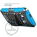 HTC One M9 Case, BUDDIBOX [HSeries] Heavy Duty Swivel Belt Clip Holster with Kickstand Maximal Protection Case for HTC One M9, (Blue)