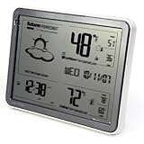 Chaney Instruments Acu-Rite 75077 Wireless Weather Forecaster with Remote Sensor and Atomic Clock