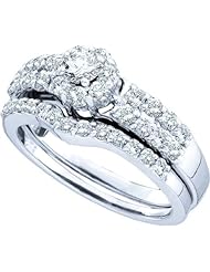 1.13CTW ROUND DIAMOND LADIES FASHION RING WITH 0.18CTW ROUND CENTER