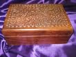 Gift for Her- Blossom Hand Carving Walnut Wood Jewellry Box From India