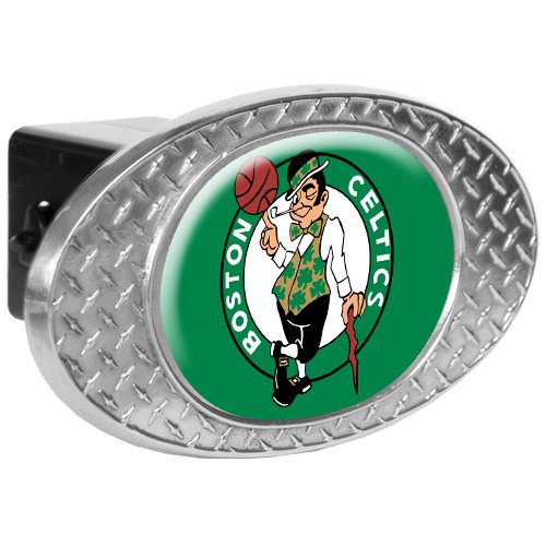 NBA Boston Celtics Metal Diamond Plate Trailer Hitch Cover