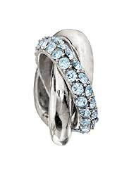 Authentic Chamilia Charm "Rings - Aquamarine" 2083-0132 (RETIRED)