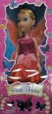 GIANT 21 Pixie Fairy Doll Orange and Pink Glitter Dress