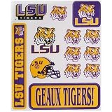 LSU Tigers 13-Count Team Vinyl Stickers