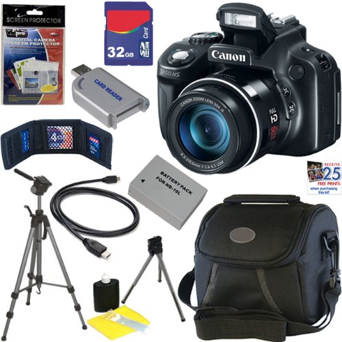 Canon PowerShot SX50 HS 12.1 MP Digital Camera with 50x Optical IS Zoom