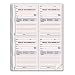 Rediform Professional Line While You Were Out Book, 2/Labels, 4 Forms/Page, 200/Book (50-726)