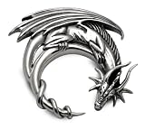Sterling Silver Moon Dragon By Fantasy Artist Jessica Galbreth