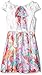 Lilt Girls' Capsleeve Chiffon Floral Dress