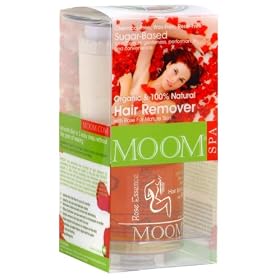 Moom Organic Hair Removal Kit With Rose, 6-Ounce Package