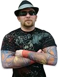 Temporary Tattoo Sleeves (Snake & Skulls)