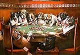 C.M. Coolidge Poker Sympathy Dogs Playing Poker Art Print Poster - 13x19