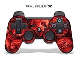 Protective Skin for Playstation 3 Remote Controller - Bone Collector Red