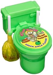 Kidsmania Sour Flush Candy Plunger with Sour Powder Dip, 1.38-Ounce Plungers (Pack of 12)
