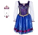 Disney Frozen Enchanting Dress, Tiara, and Jewelry Costume Set - Anna, 4-6X