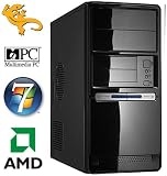 Produkt-Bild: USB3-Windows7 Pro MCW SilentPC AMD Athlon2 X3 460 3x 3,4Ghz, 4GB DDR3-RAM, 500GB HDD SATA, ATI HD 4250, DVD-Brenner, Cardreader, Sound, Windows 7 Pro 64Bit