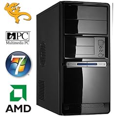 Sommer - Spezial USB3-Windows7-MCW Silent Office / Multimedia PC mit AMD Quad Core Phenom2 X4 965 4x 3,4Ghz, 8GB RAM PC1333, 500GB Festplatte, ATI HD 4250 VGA/DVI, DVD-Brenner, GigaLAN, 5.1 Sound, Cardreader, Windows 7 Home Premium