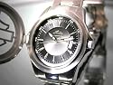 Harley-Davidson Mens Bulova Watch. Black patterned dial. Luminous with hinged cover. 76B143