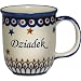 New Polish Pottery 12oz Mug - DZIADEK, GRANDPA