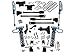 Superlift K171KG Suspension Lift Kit w/Shocks 6 in. King Edition 4-Link Lift w/King Front Coilovers And King Reservoir Rear Shocks Suspension Lift Kit w/Shocks