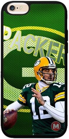 Green Bay Packers Aaron Rodgers Jersey iPhone Cell Phone Case Cover (iPhone 6 Rubber (Blk))
