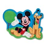 Homelegend DRMMCHSP1 Disney Mickey Club House Shaped Mickey and Pluto 4-Foot 70N Modacrylic Accent Rug